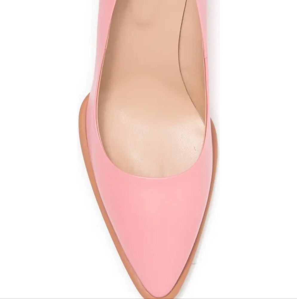 Sale🥳NWT Tods Geniune leather Block Heel Pumps in Baby Pink - Picture 3 of 4